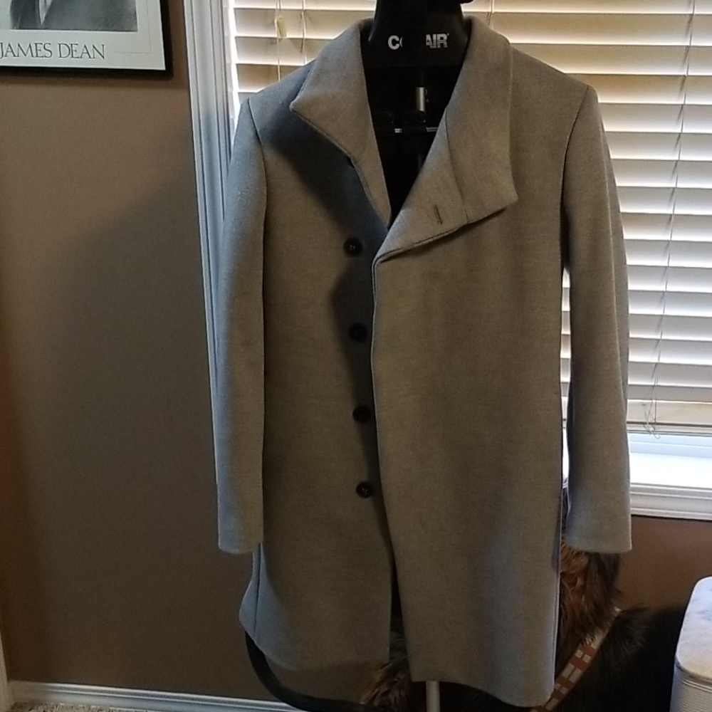 Zara man grey dress coat